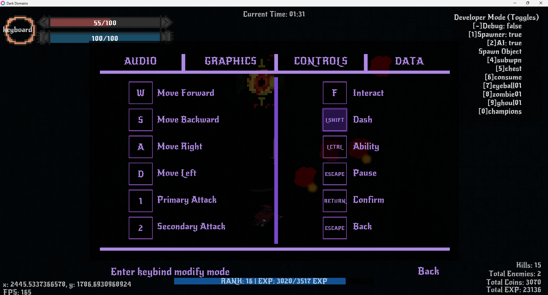 (Screenshot) Options Menu