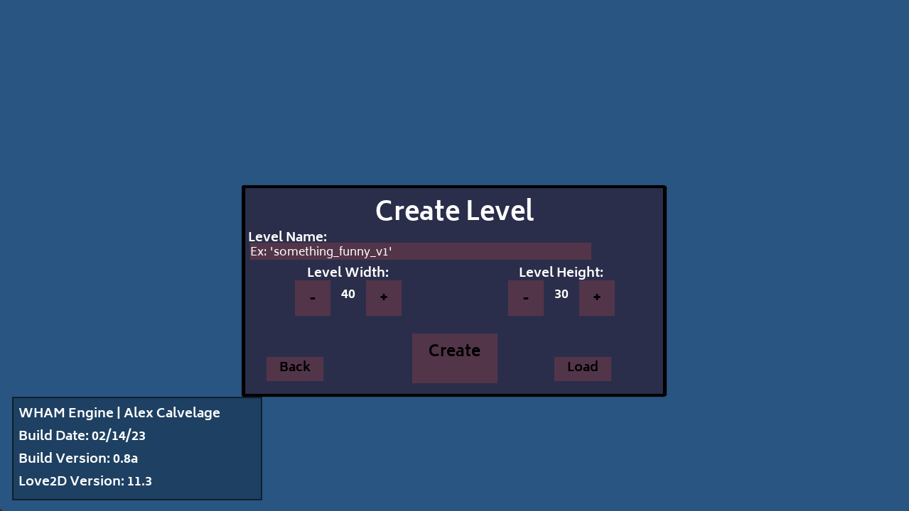 (Screenshot) Create Levels